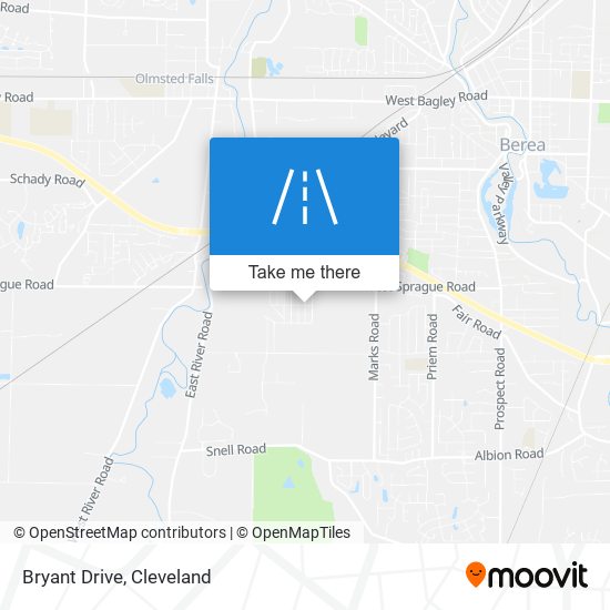 Bryant Drive map