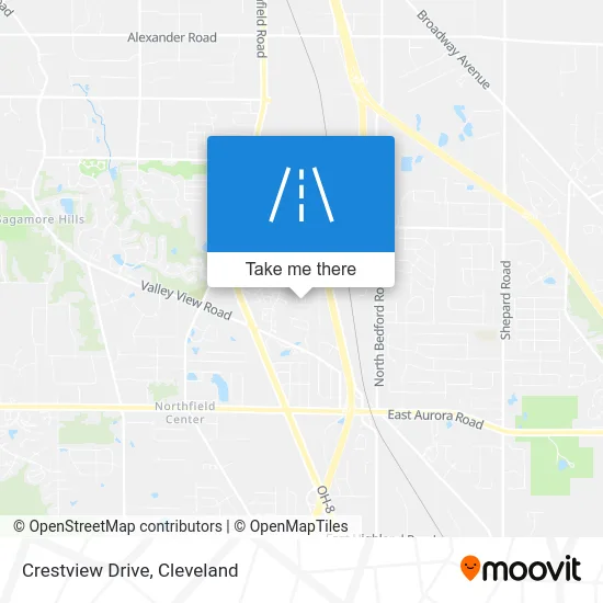 Crestview Drive map