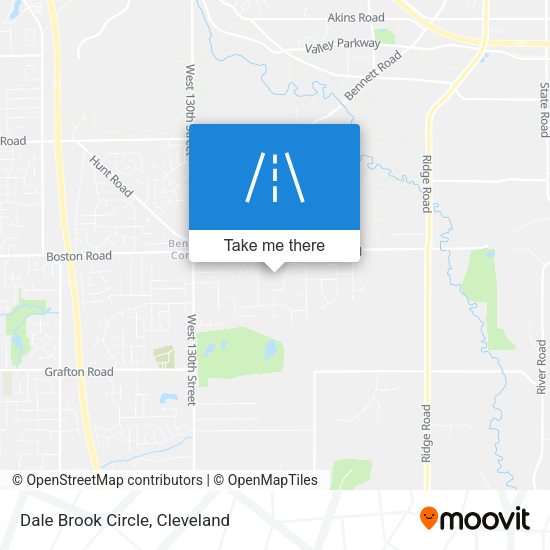 Dale Brook Circle map
