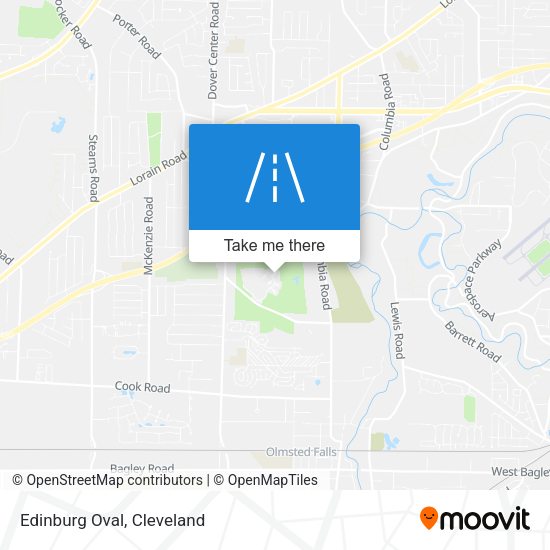 Mapa de Edinburg Oval