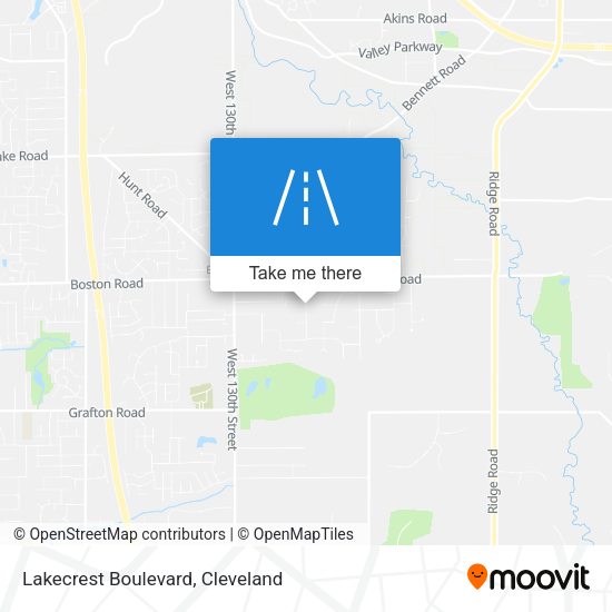 Lakecrest Boulevard map