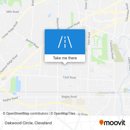 Mapa de Oakwood Circle