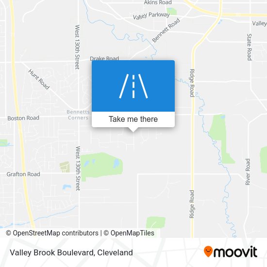 Valley Brook Boulevard map