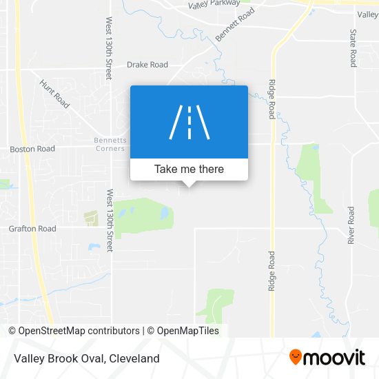 Valley Brook Oval map