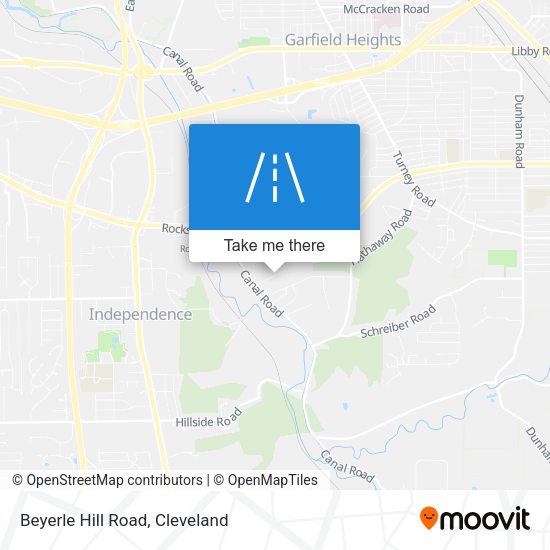 Beyerle Hill Road map