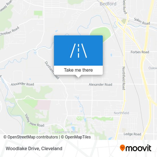 Woodlake Drive map