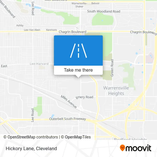 Hickory Lane map