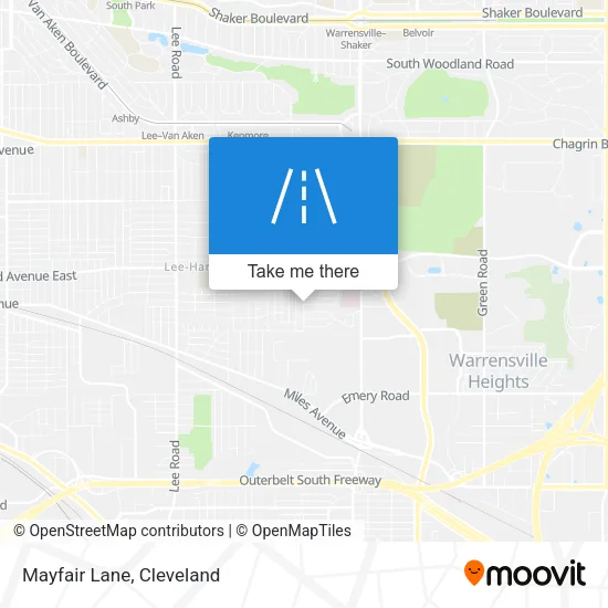Mayfair Lane map