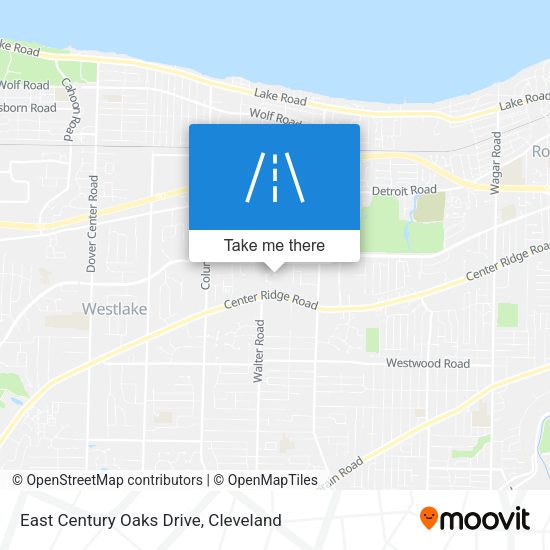 East Century Oaks Drive map