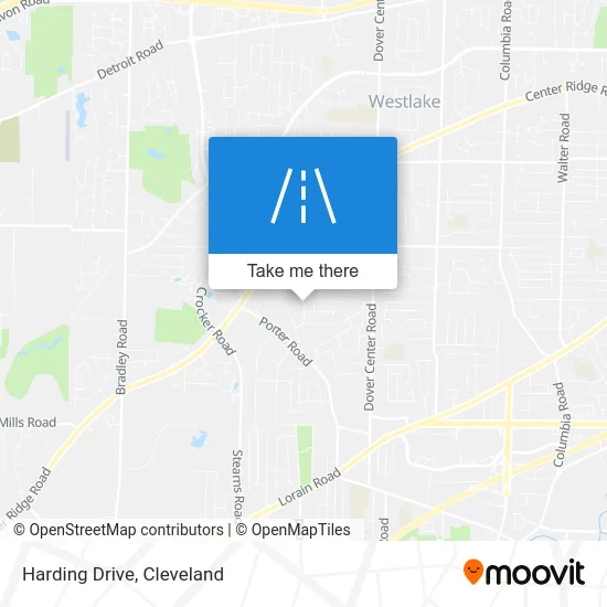 Harding Drive map