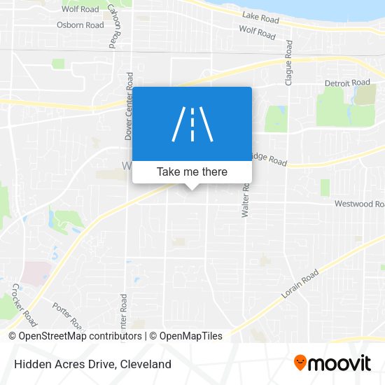 Hidden Acres Drive map