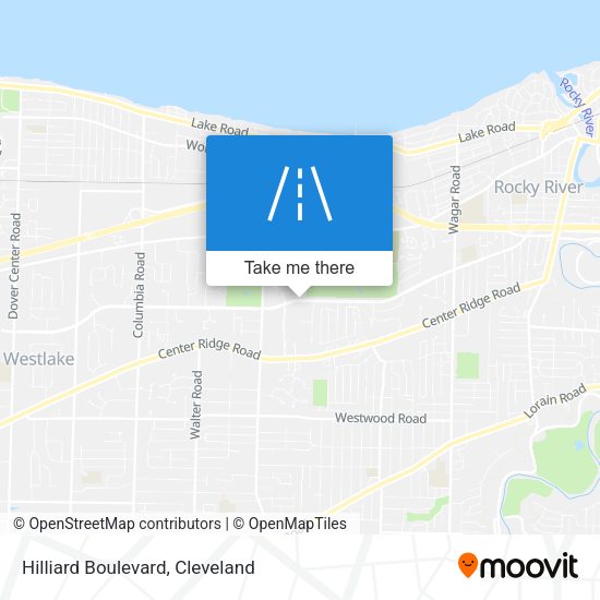 Hilliard Boulevard map