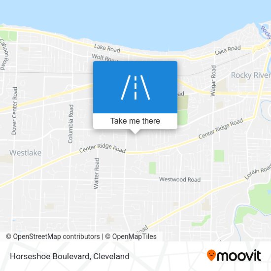 Mapa de Horseshoe Boulevard