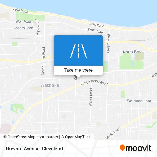 Howard Avenue map