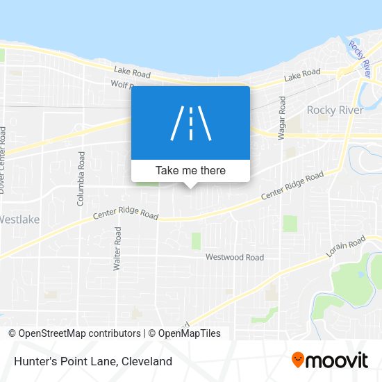 Hunter's Point Lane map