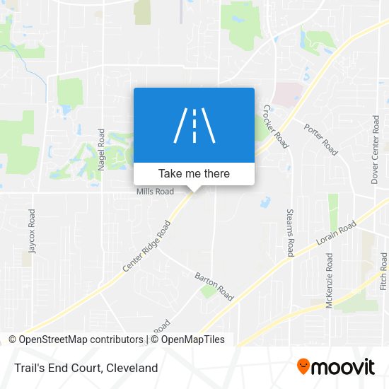 Trail's End Court map