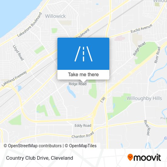 Country Club Drive map