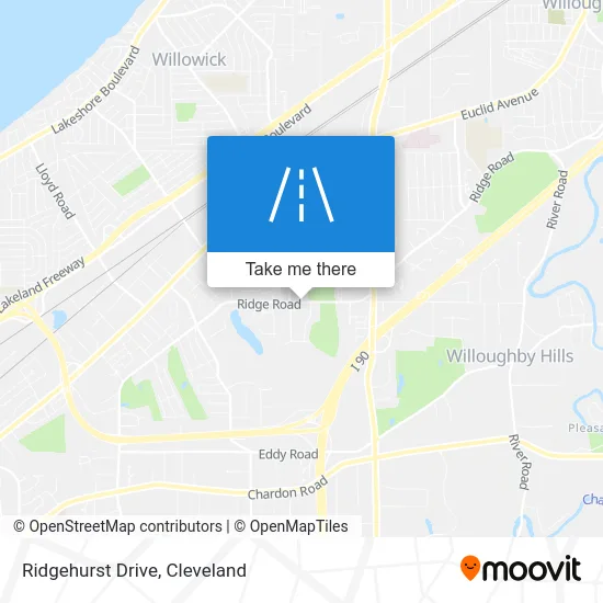 Ridgehurst Drive map