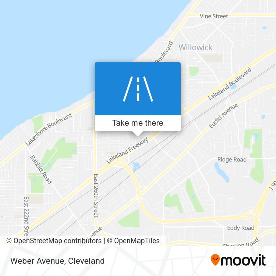 Mapa de Weber Avenue