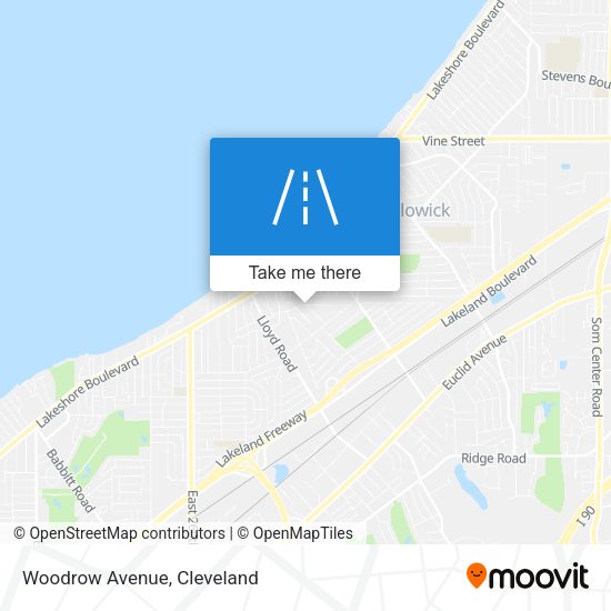 Mapa de Woodrow Avenue