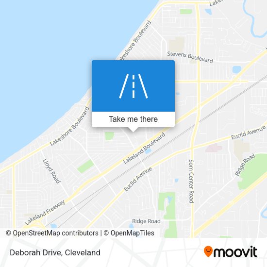 Mapa de Deborah Drive