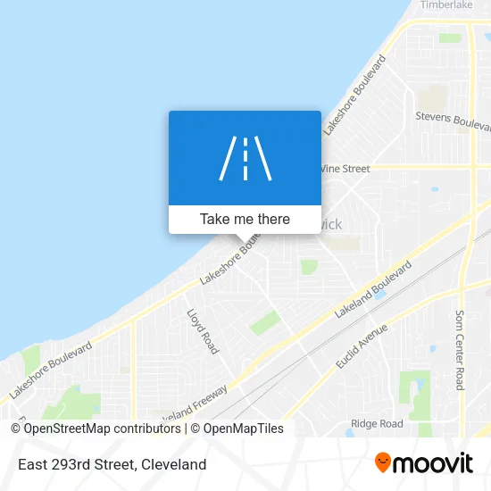 East 293rd Street map