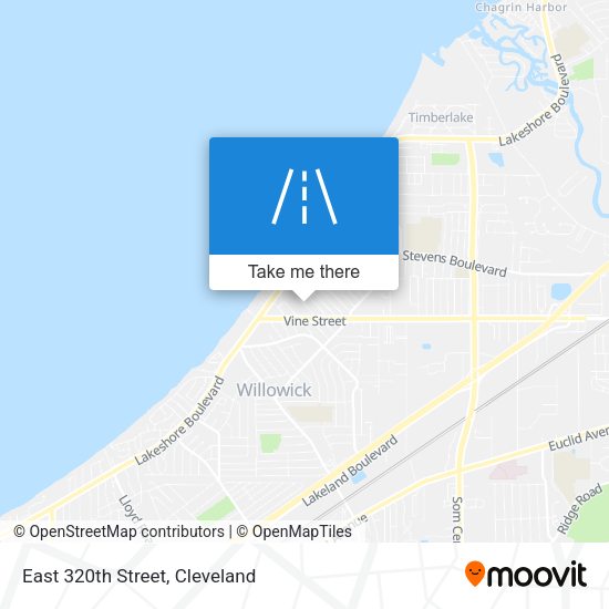East 320th Street map