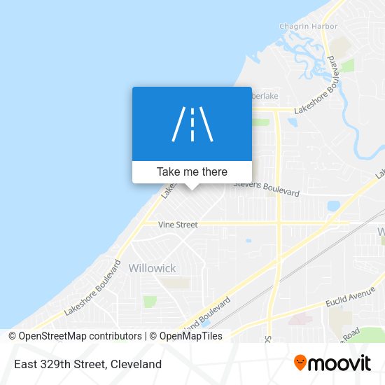 East 329th Street map