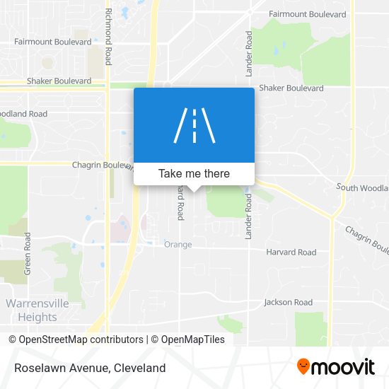 Roselawn Avenue map