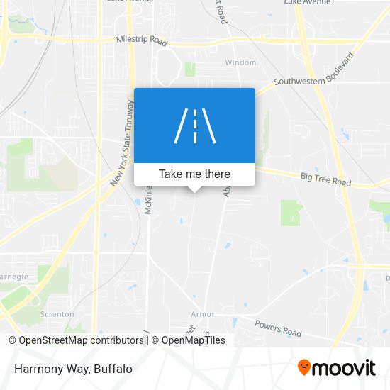 Mapa de Harmony Way