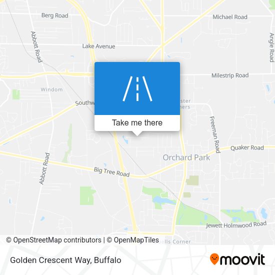 Mapa de Golden Crescent Way