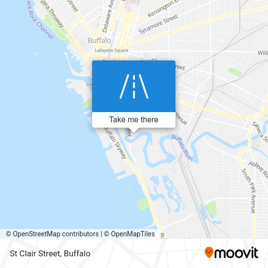 Mapa de St Clair Street