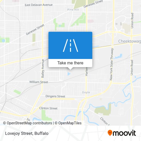 Mapa de Lovejoy Street