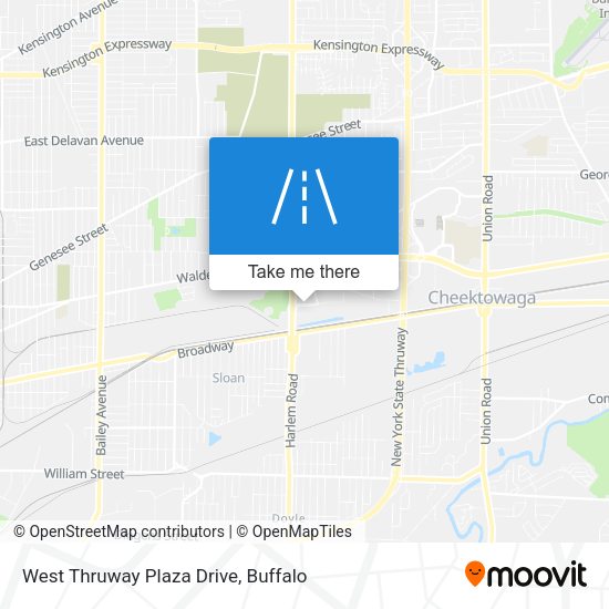 West Thruway Plaza Drive map