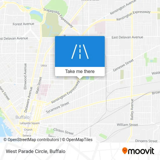 West Parade Circle map