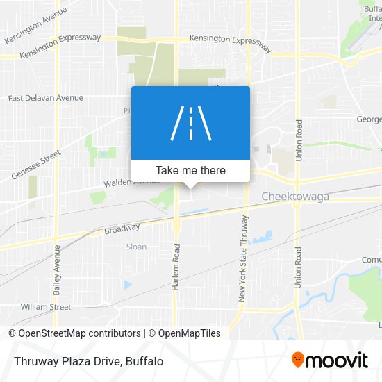 Thruway Plaza Drive map