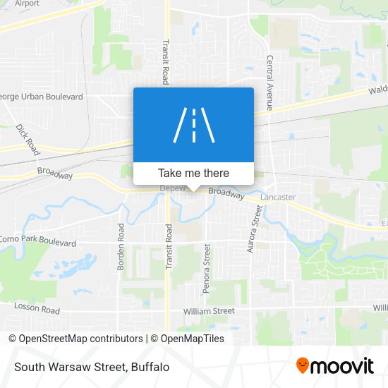 South Warsaw Street map