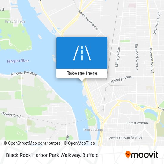 Black Rock Harbor Park Walkway map