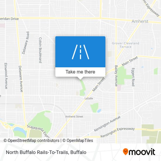 North Buffalo Rails-To-Trails map