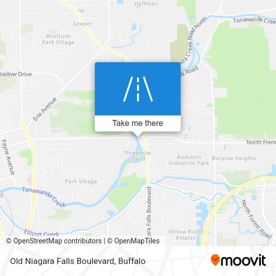 Old Niagara Falls Boulevard map