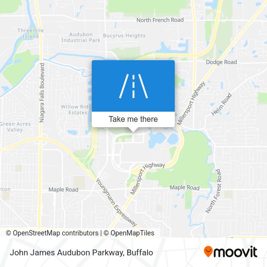 Mapa de John James Audubon Parkway