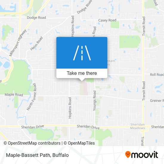 Maple-Bassett Path map