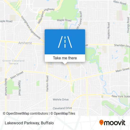 Mapa de Lakewood Parkway