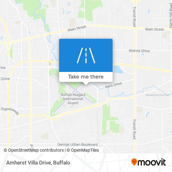 Amherst Villa Drive map