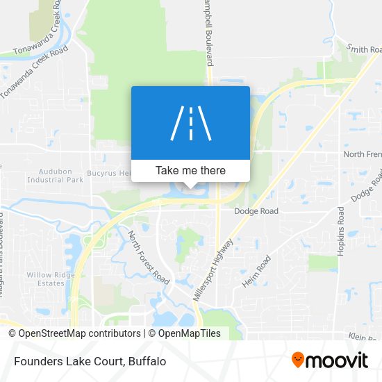 Founders Lake Court map
