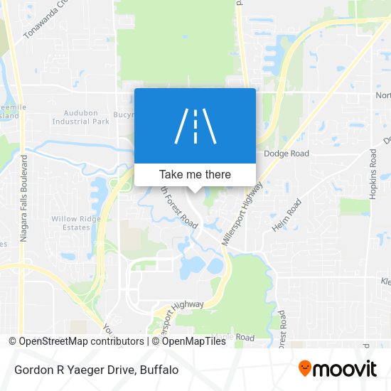 Mapa de Gordon R Yaeger Drive