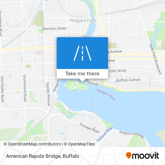 American Rapids Bridge map