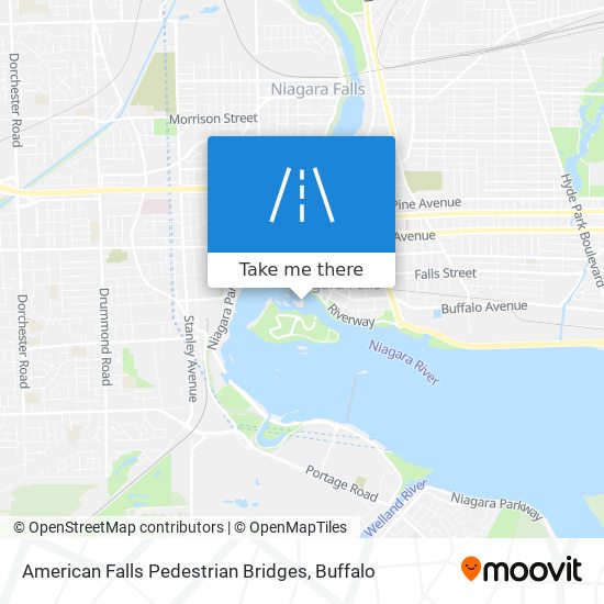 Mapa de American Falls Pedestrian Bridges