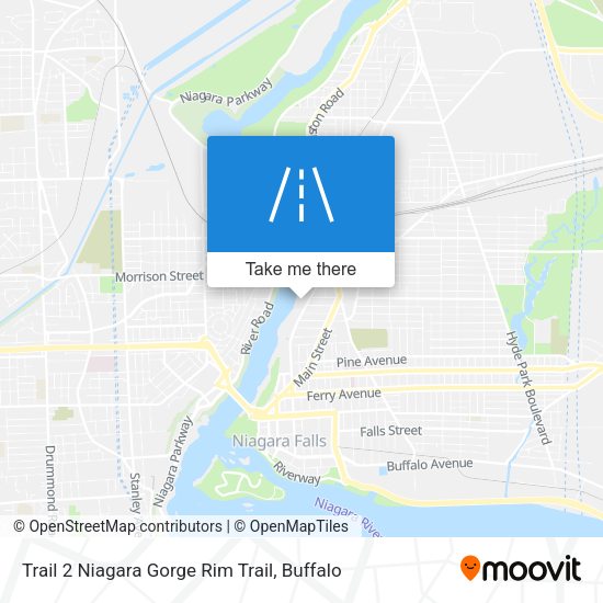 Trail 2 Niagara Gorge Rim Trail map