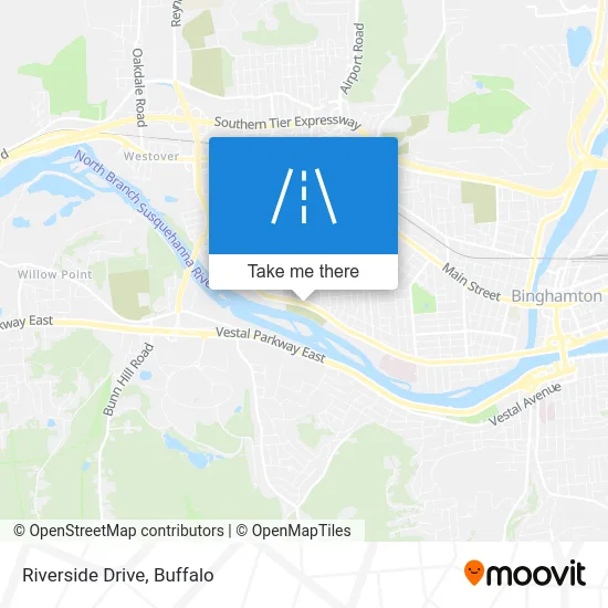 Riverside Drive map